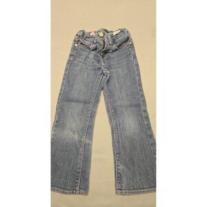 Lewis Girls Jeans  Size 4  Adjustable waist  Boot cut Heart on Back Pocket